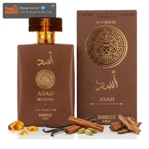 Perfume Árabe Amadeirado Asad Bourbon Isabelle Alta Fixação - Imagem 1