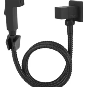 Ducha Higiênica Quadrada Luxo Metal Chuveirinho de Banheiro 1.20 mts Preto Completa ¼ Volta - Imagem 12