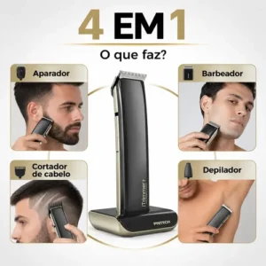 Aparador De Pelos Pritech Pr-705 A Prova D'áGua Maquina De Cortar Cabelo - Imagem 7