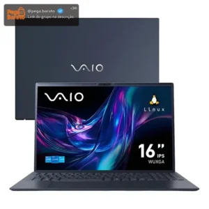 Notebook VAIO FE16 Intel Core i5-1334U - 13ª Gen Linux Debian 12 - 8GB RAM 256GB SSD Tela 16" IPS WUXGA Antirreflexo - Cinza Grafite - VJFE62F11X-B0911H - Imagem 1