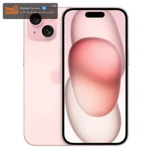 Apple iPhone 15 128 GB Cor rosa (Novo com caixa aberta) - Imagem 1