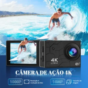 Câmera De Ação À Prova D'água Hd 4k 2 Baterias+32gb Memória - Imagem 3