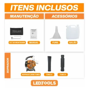 Soprador A Gasolina De Folhas Profissional 2t 25cc 7500rpm - Imagem 8