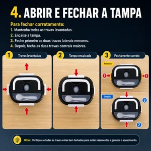 Marmita Elétrica Portátil Carro Trabalho 12/24v - 110/220v - Imagem 9