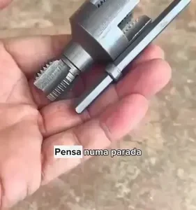 Kit 2 Chaves Rosqueador Tarraxa Cano Tubo PVC 1/2 3/4 Rosca Interna Externa Ferramenta Manual 2 Em 1 - Imagem 2