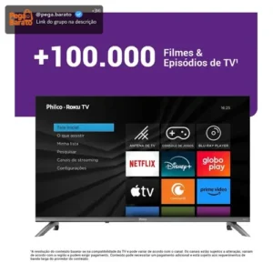 Smart Tv 32 Philco Roku Tv Dolby Áudio Hdr10 P32crb - Imagem 1