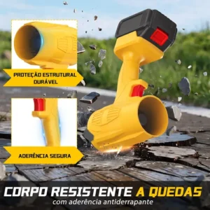 Soprador De Folhas Elétrico Bateria Jardinagem Portatil 48v - Imagem 5