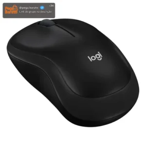 Mouse M185 Sem Fio A Pilha Usb Mini Receiver Preto Logitech Preto - Imagem 1