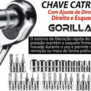 Chave De Impacto 21v Brushless Com Maleta Jogo De 46 Soquete - Imagem 4