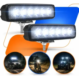 Kit 2 Farol De Milha Led Mini Barra 6 Leds 18w 12v - Imagem 12