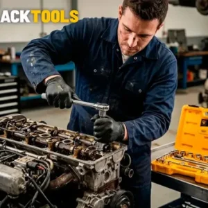 Jogo Kit de Ferramentas Manuais Chave Catraca 1/2 8 a 32mm BCS022 The Black Tools Cor Amarelo - Imagem 12