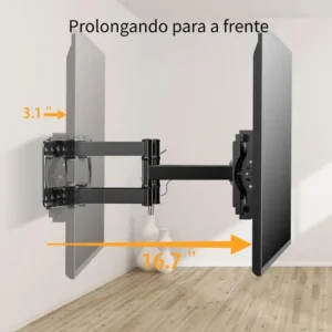 Suporte Tri-articulado Para Tv 26 A 65 Polegadas Universal - Imagem 7