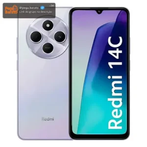 Celular Xiaomi Redmi 14c, 8gb de RAM, 256gb de ROM, Dual Sim, tela de 6,88", conectividade 4G, câmera principal de 50mp, câmera frontal de 13mp, roxo claro - Imagem 1