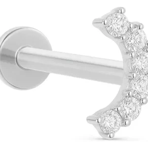 Kit 3 Piercings Orelha Tragus Helix Conch Borboleta Coração - Imagem 4
