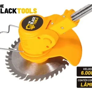 Roçadeira Aparador Grama A Bateria Recarregável 21v 750w Profissional Com Acessórios Tcg21c The Black Tools - Imagem 8