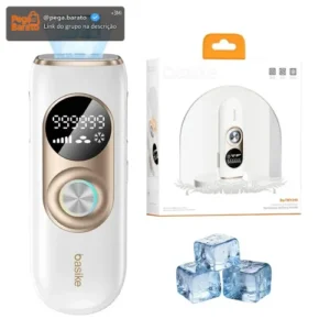Depilador A Laser De Depilador Luz Pulsada IPL Profissional 9 Níveis De Ajuste, Sensacao Gelo Indolor Depilacao Definitiva, Unissex Para Bivolt Depilacao Laser Dep Portatil, Para Corpo Todo Basike - Imagem 1
