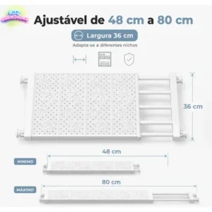 Prateleira Inteligente Extensível Retrátil Armário Cozinha - Imagem 5