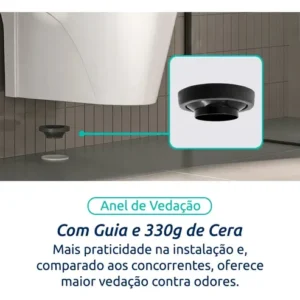 Vaso Sanitário Monobloco Caixa Acoplada Completo - Imagem 9