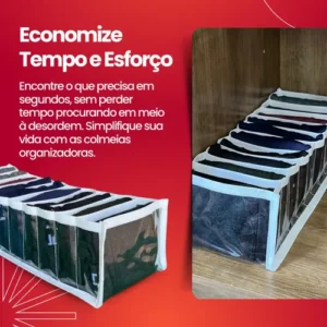 Kit 10 Colmeia Organizadora gaveta organizador porta calcinhas meia cuecas M roupas bebe Stobaza - Imagem 4