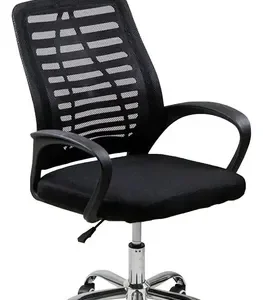 Cadeira de escritório Oficial Webshop Mesh Diretor ergonômica preta com estofado de malha - Imagem 3