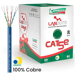 Cabo Rede Azul 305m Landutti Upt Cat5e 100% Cobre Condutti - Imagem 5