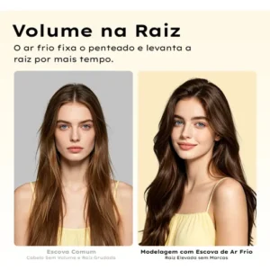 Escova Modeladora De Cabelo Gd049 Gokoco Com Ar Frio - Imagem 7