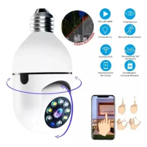 Câmera Lâmpada De Segurança Wifi Ip App Yoosee Visão Noturna Câmera Lâmpada De Segurança Wifi - Imagem 7