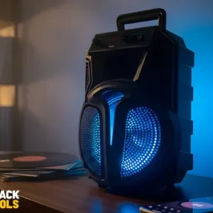 Caixa de som Amplificada Bluetooth Rádio Fm 250w Rms Tws Led Rgb Portatil Sem Fio Usb Tcs300 Cor Preto The Black Tools - Imagem 8