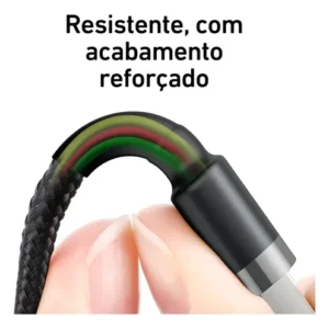 Cabo Usb P/ Lightning Baseus Cafule 2.4a 1m iPhone - Imagem 6