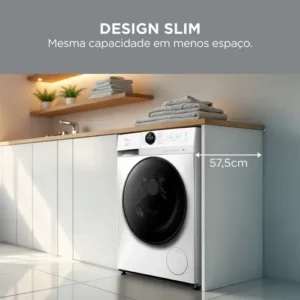 Lava E Seca 11kg Branca Slim Conectada Midea Branco - Imagem 3