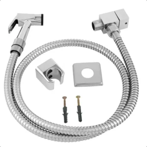 Ducha Higiênica Quadrada Luxo Cromada com Mangueira de 1.2m - Imagem 6
