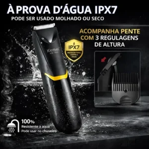 Aparador De Pelos Íntimos Uso Profissional Kemei (original) - Imagem 5