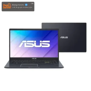 Notebook ASUS Vivobook Go 15, Intel Celeron Dual Core N4500, 4GB RAM, 128GB EMMC, Windows 11 Home, Tela 15.6" Led, Star Black - E510KA-BR808WS - Imagem 1
