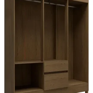 Guarda-roupa Casal New Brusque 6 Portas 2 Gavetas Bartira - Avel - Imagem 5