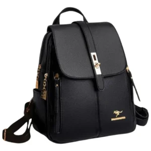 Bolsa Feminina Mochila De Ombro Tiracolo De Couro Ecológico - Imagem 4