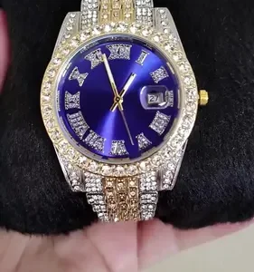 Relogio Quartzo Prata Masculino Diamante Cravejado - Imagem 9