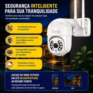 Kit 2 Câmeras Segurança Ip Interna Externa Wifi iCSee Infravermelho Prova D’Água - HW - Imagem 10
