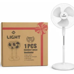 Ventilador De Coluna Light 3 Pás 40cm Turbo Silencioso 40w - Imagem 8