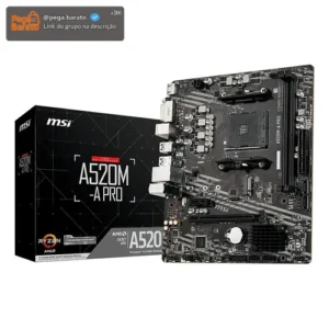 Placa-mãe Msi A520m-a Pro Am4 Matx Ddr4 Hdmi Dvi M.2 - Imagem 1