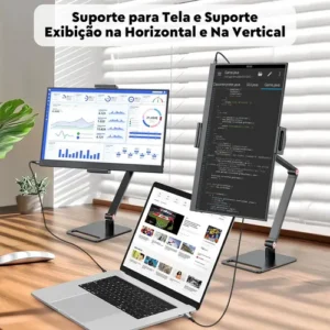 Monitor Portátil ZokTop 15.6" Full HD IPS com VESA e Suporte Ajustável - Imagem 3