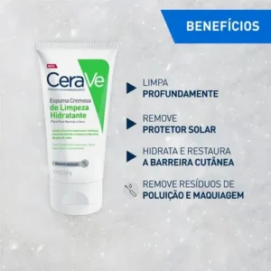 Espuma Cremosa De Limpeza Hidratante 60g Cerave Momento de aplicação Dia/Noite Todo tipo de pele - Imagem 4