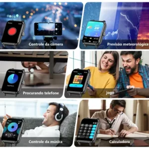 Relógio Inteligente Smartwatch Blackview R50 Gps 10m/ip68 - Imagem 2