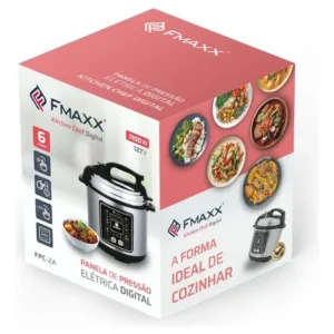 Panela De Pressão Elétrica Digital 6l, Fmaxx, Inox 1000w - Imagem 8