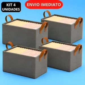Kit 4 Cesto Organizador Dobrável Multiuso Caixa Organizadora - Imagem 10