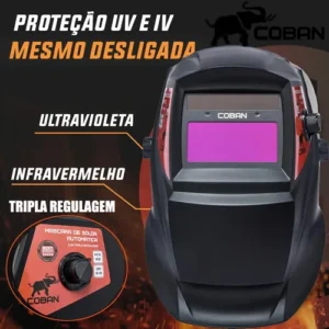 Máscara De Solda Automática Eletrodo True Cor Com Bateria - Imagem 4