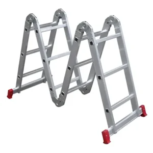 Escada Multifuncional Alumínio Extensível 4x3 Botafogo ESC0292 3.35m 12 Degraus Cor Prateado - Imagem 1