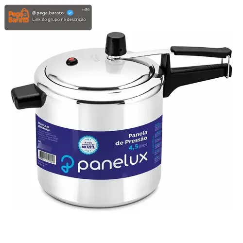 Panela De Pressão 4,5 Litros Alumínio Polido Panelux Classic