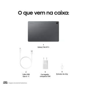 Tablet Samsung Galaxy Tab A11+, 128gb, 6gb Ram, Tela De 11 , Câmera Traseira 8mp, Wifi, Android 16 - Imagem 10