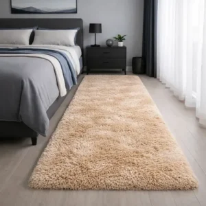 Tapete Passadeira Sala Quarto Felpudo Peludo Macio 200x60 - Imagem 2