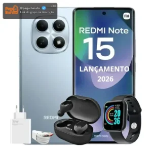 Xiaomi Redmi Note 15 256gb 16gb Ram Lançamento 2026 +brindes - Imagem 1